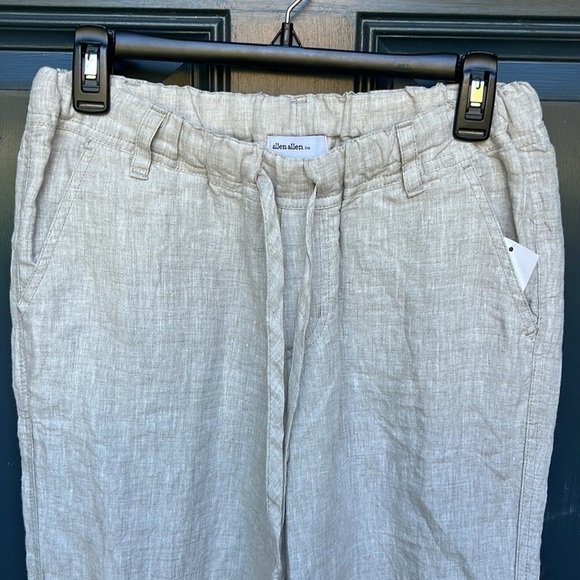 Allen Allen Boho Linen Drawstring Pants NWT - Picture 2 of 8